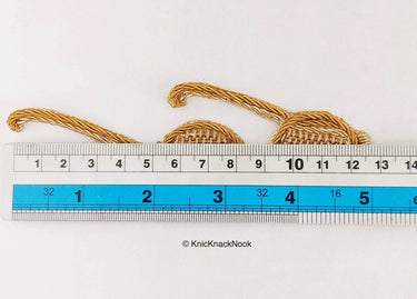 Hand Embroidered Glasses Applique with Antique Gold Zardozi Embroidery, Appliqué Patch, Spectacles Appliques